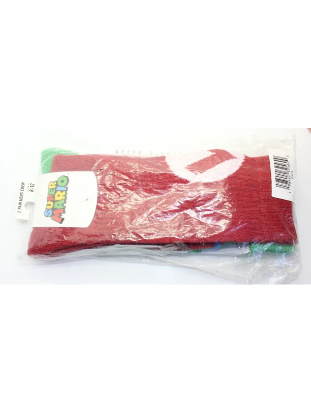 Nintendo Super Mario & Luigi Youth Snapback Hat One Size And 2 Pair Crew Socks